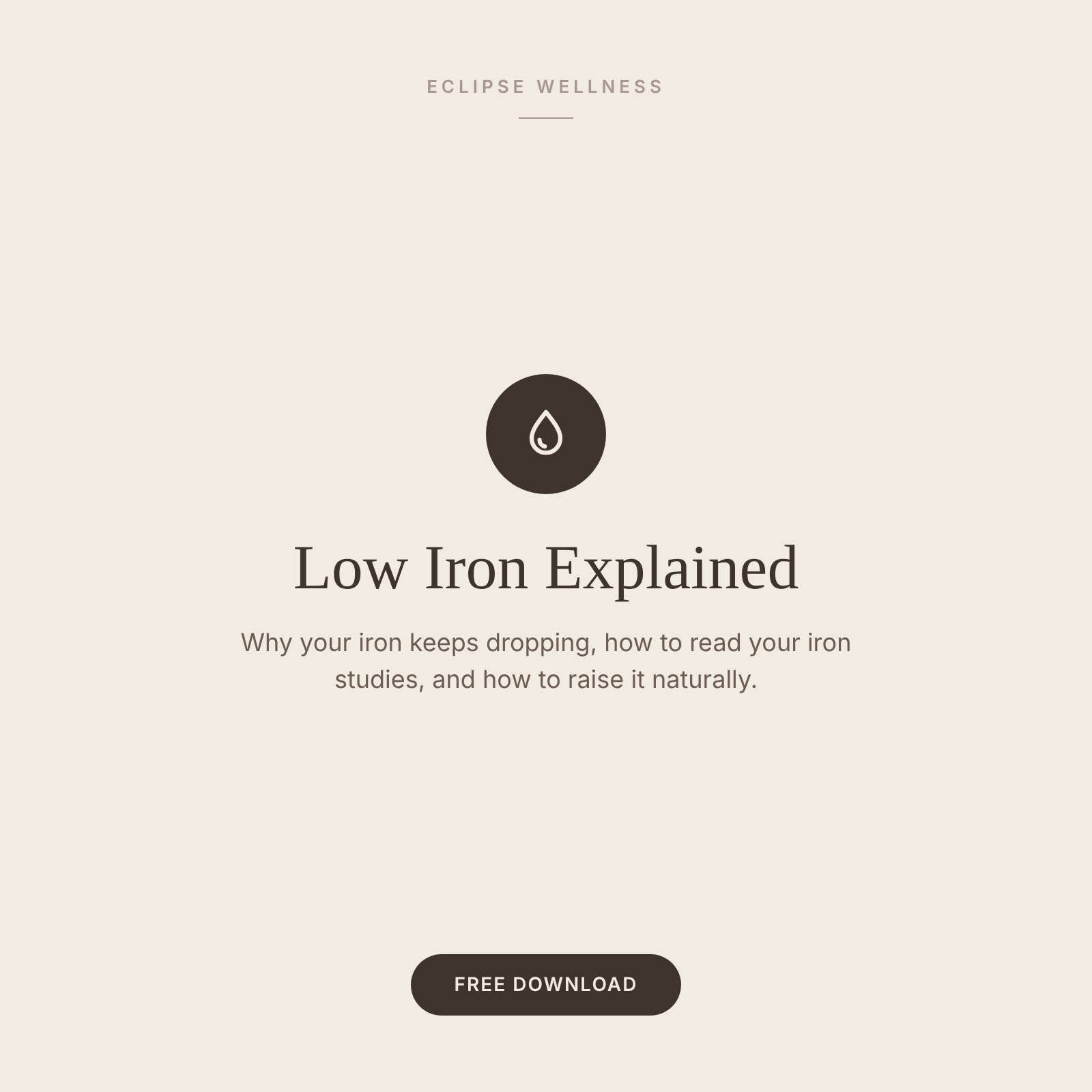 Identifying iron deficiency