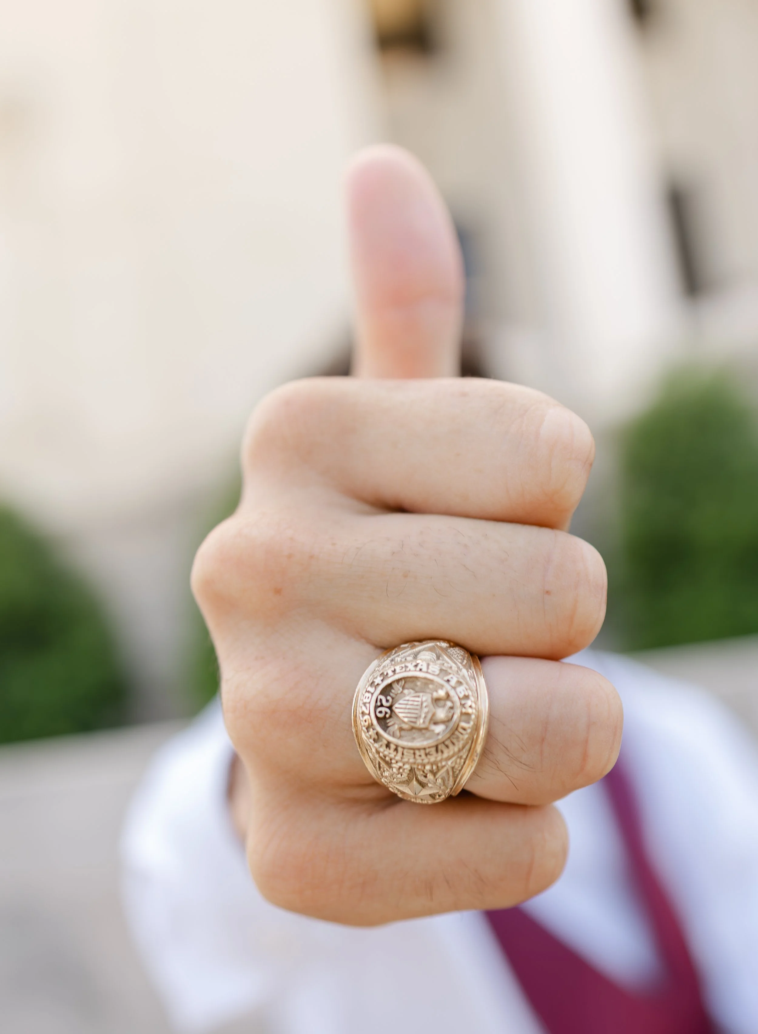 Close Up Aggie Class ring 2026
