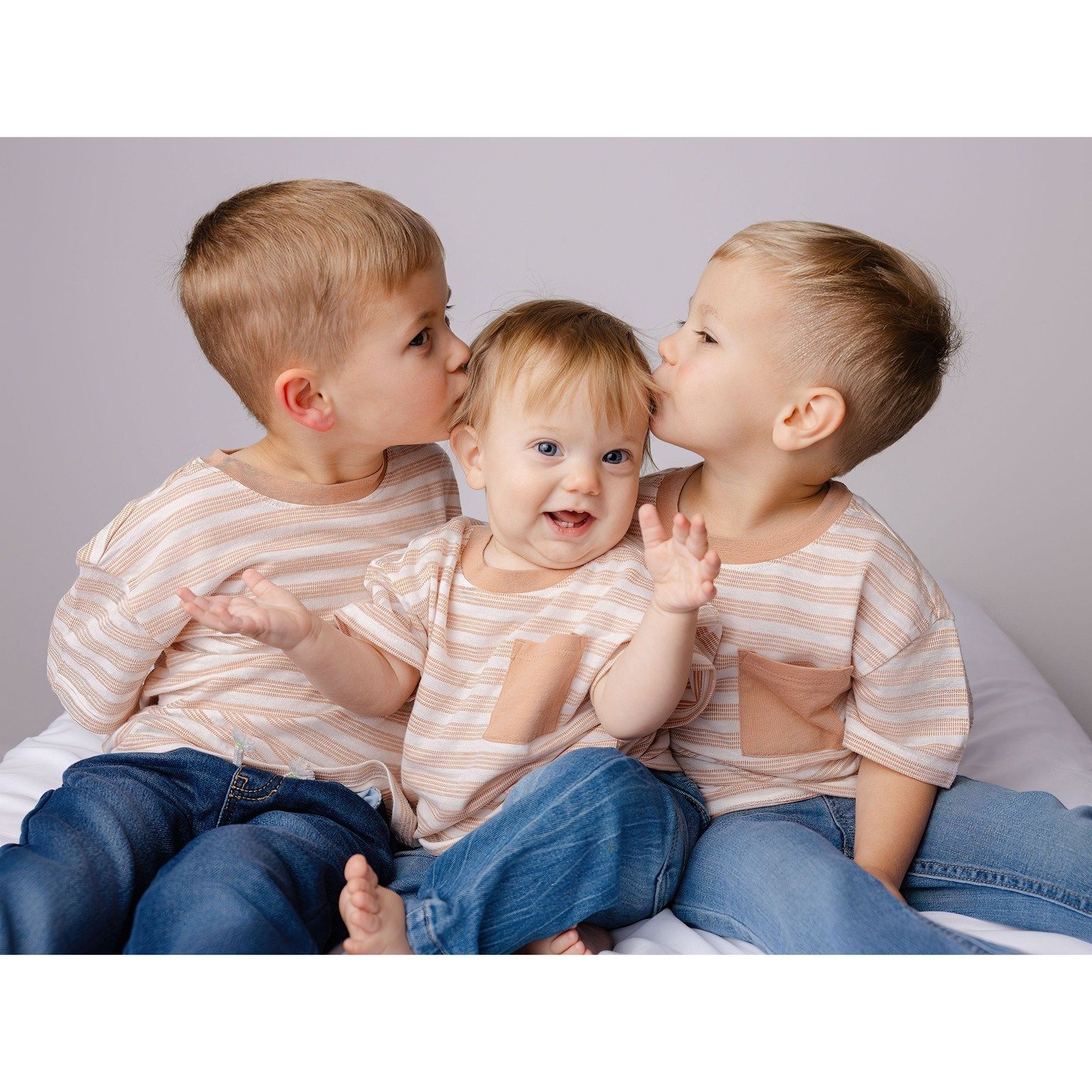 Do you worry that you will pay for a portrait session and your children will not cooperate? Maybe you think they are too young, too close in age, and you want to wait until they are a little older to invest.

Don't wait. They grow fast. This crew cam