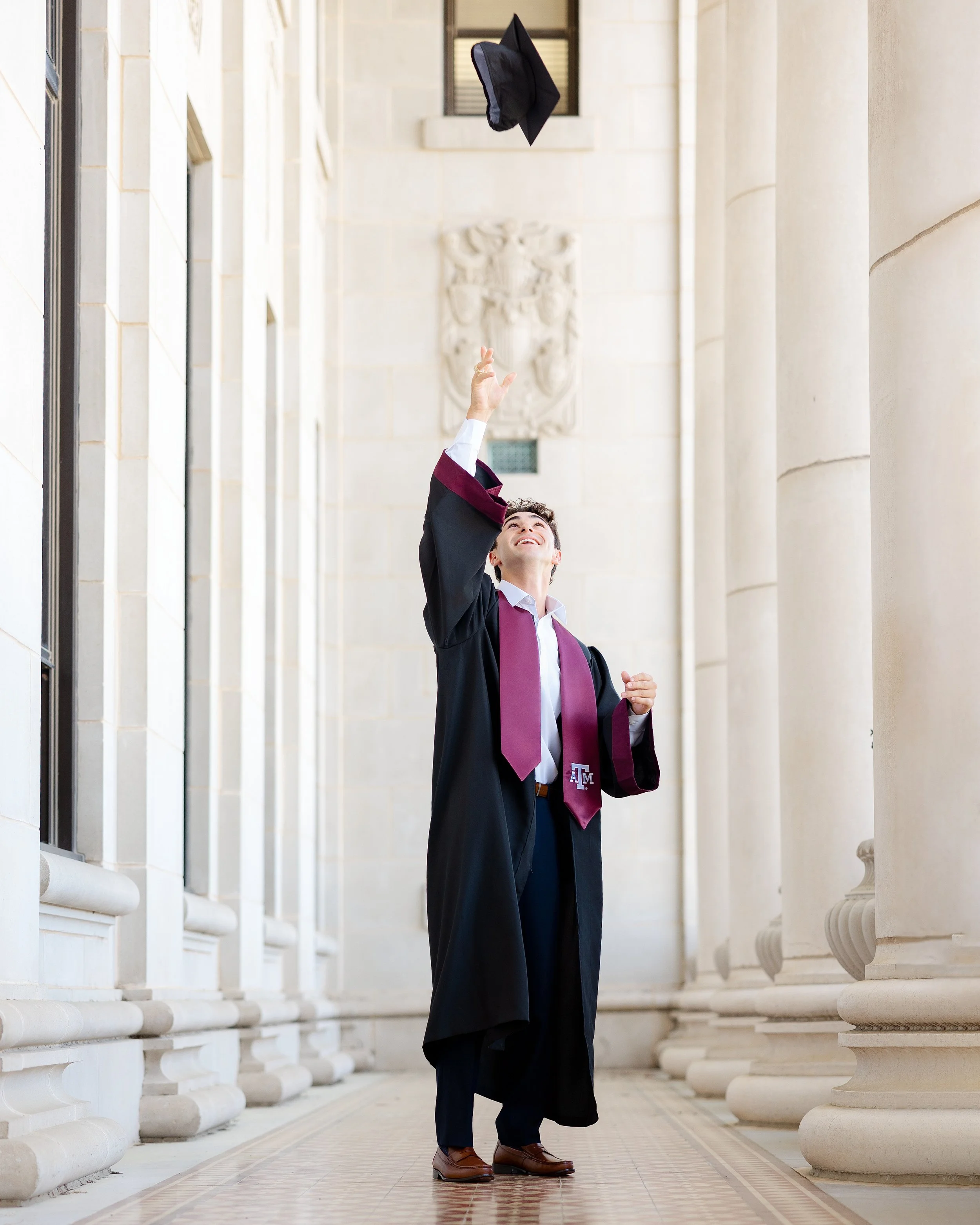 Isaac’s Aggie Senior Session at the Admin Building