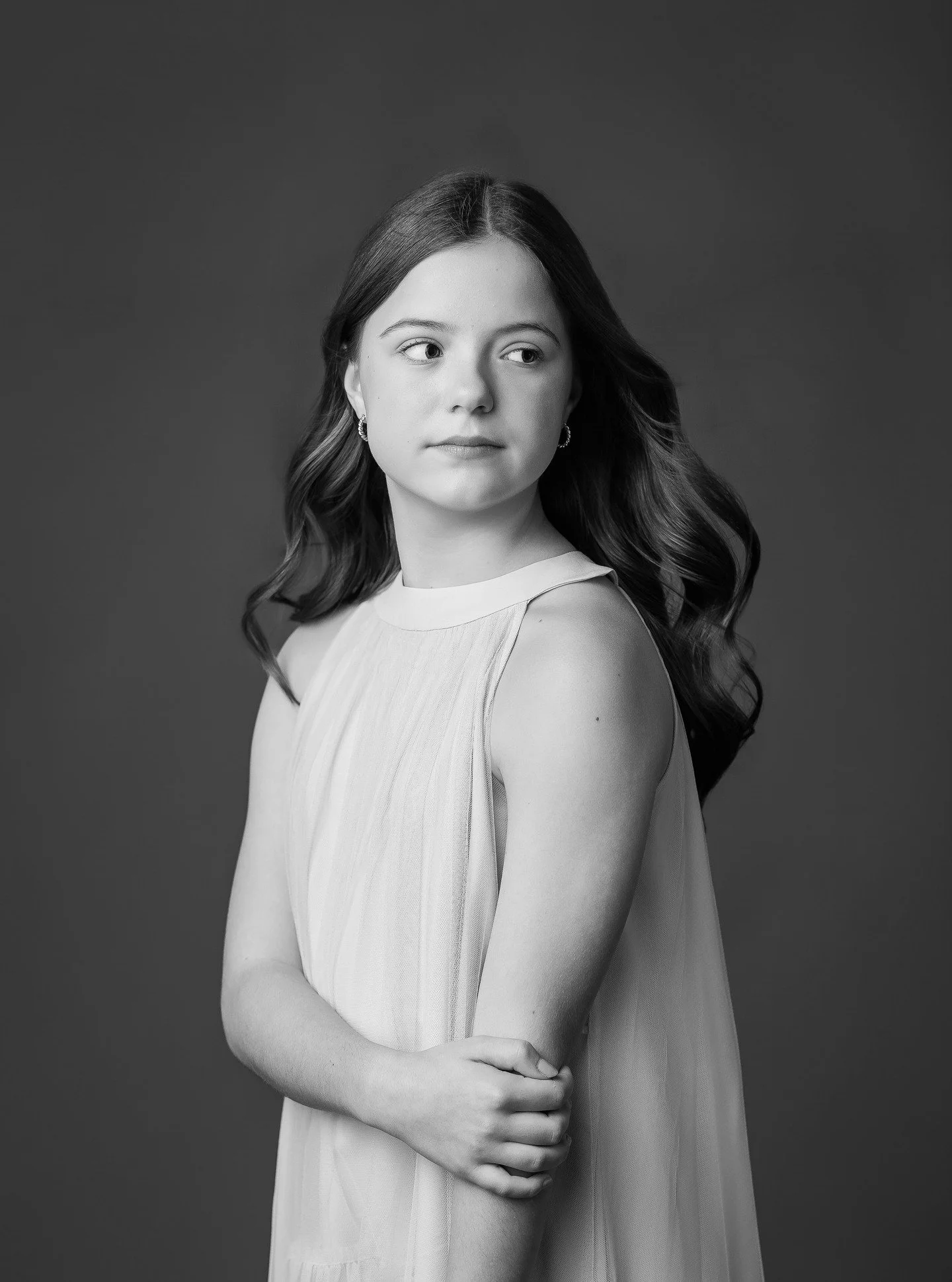 I have so many photos from the last few months that I have just never shared. This one just stopped me dead in my tracks. Most of the lovely Mallory's photos had her sharing her big smile with the world, and that is the way it should be, but this. Ju