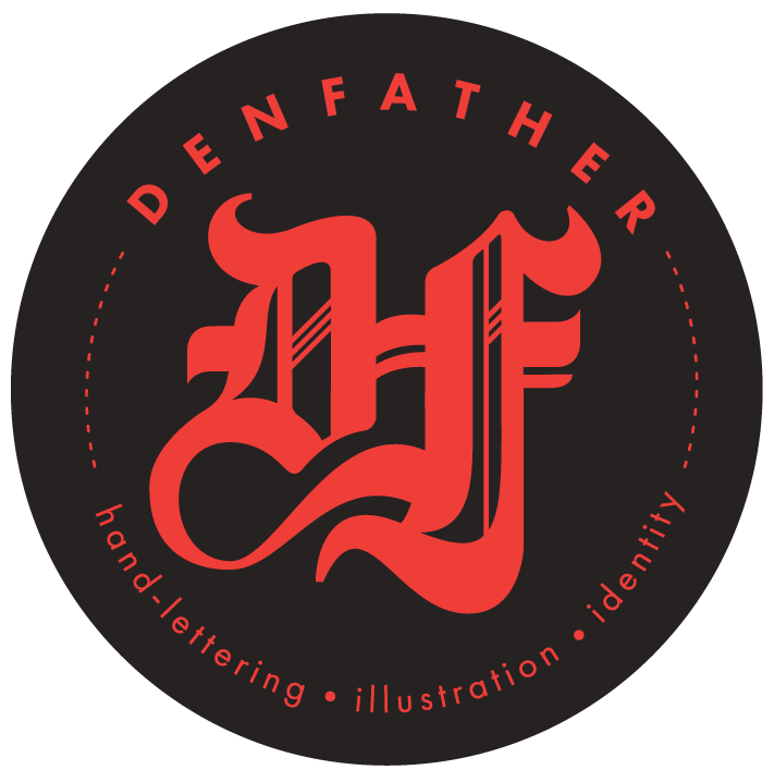 Logo for a design alias of mine, "Denfather"