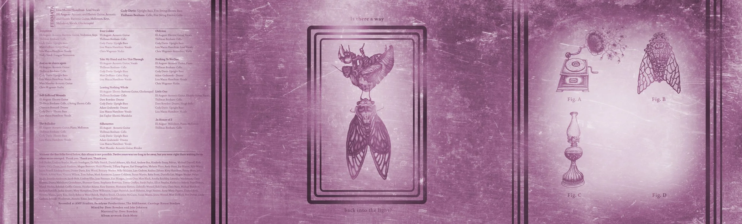 Inside of the album "Ever Colder" for Fermata Caesura