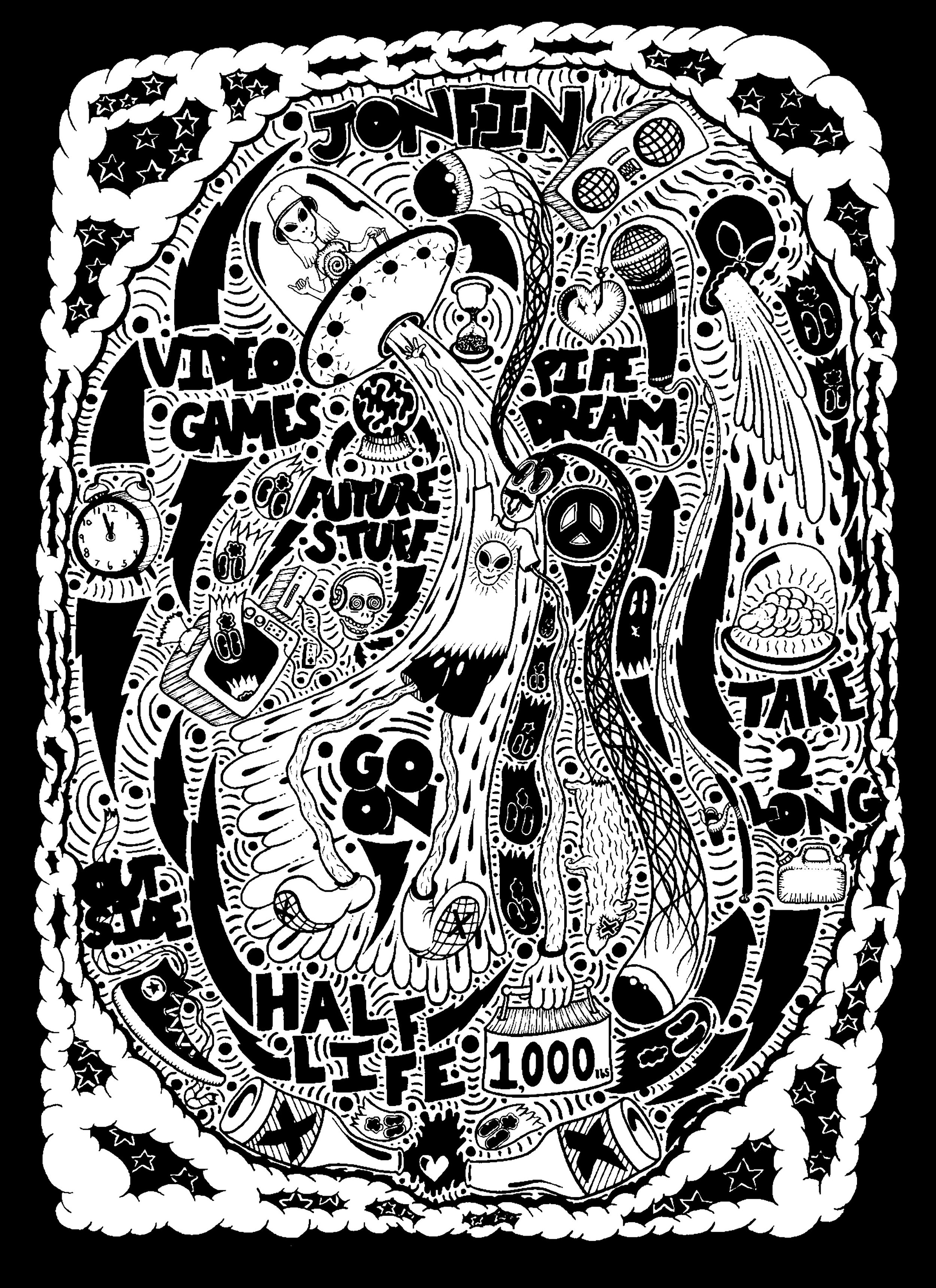 T-shirt design for "Jonfin"