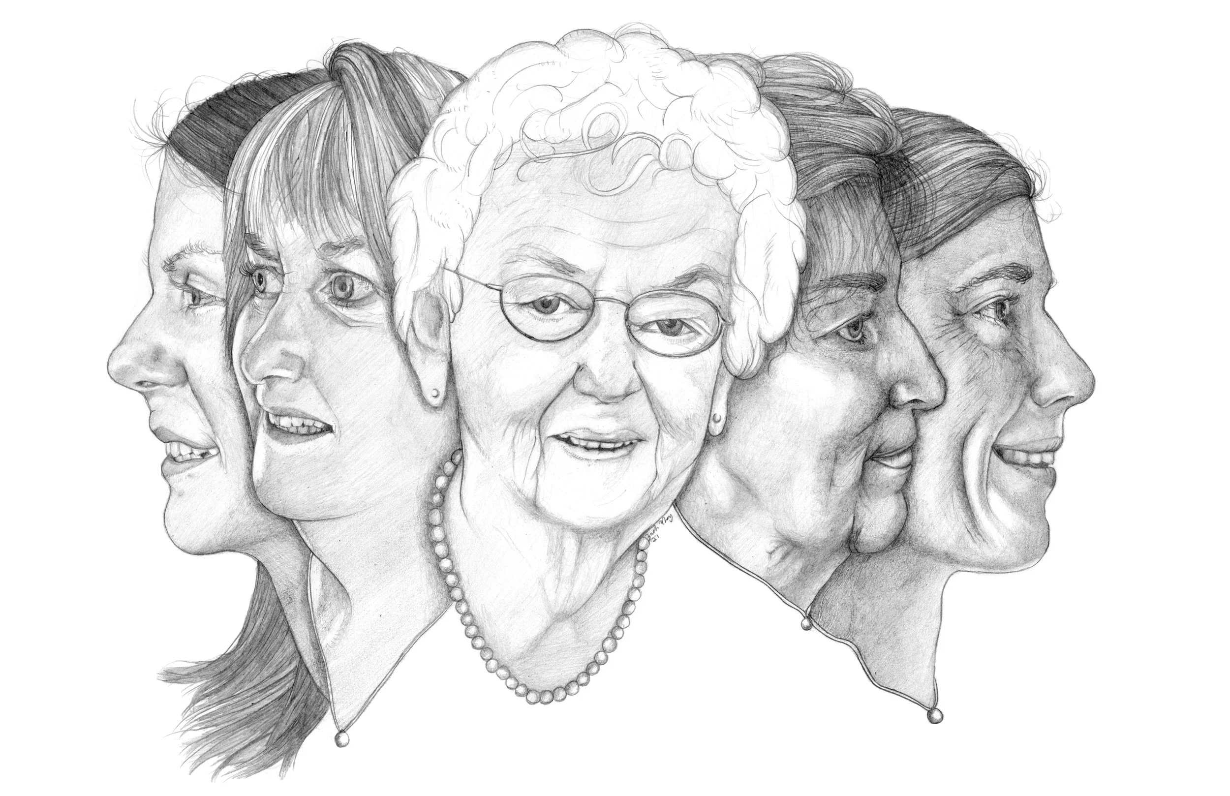 Portrait of the Dolbee and Kneas Women