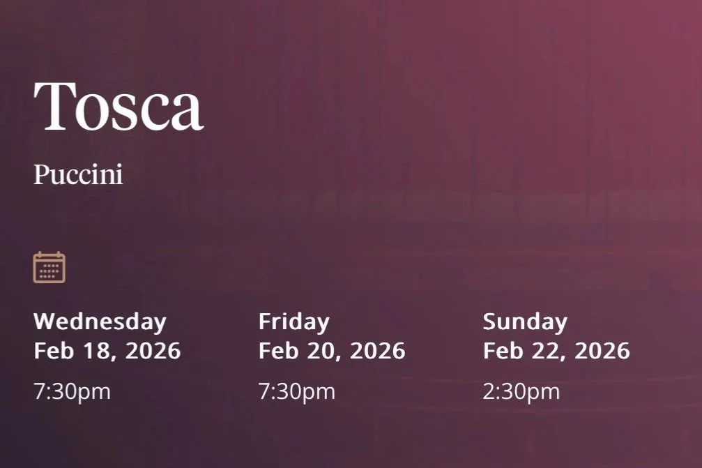 Pacific Opera Victoria: Tosca