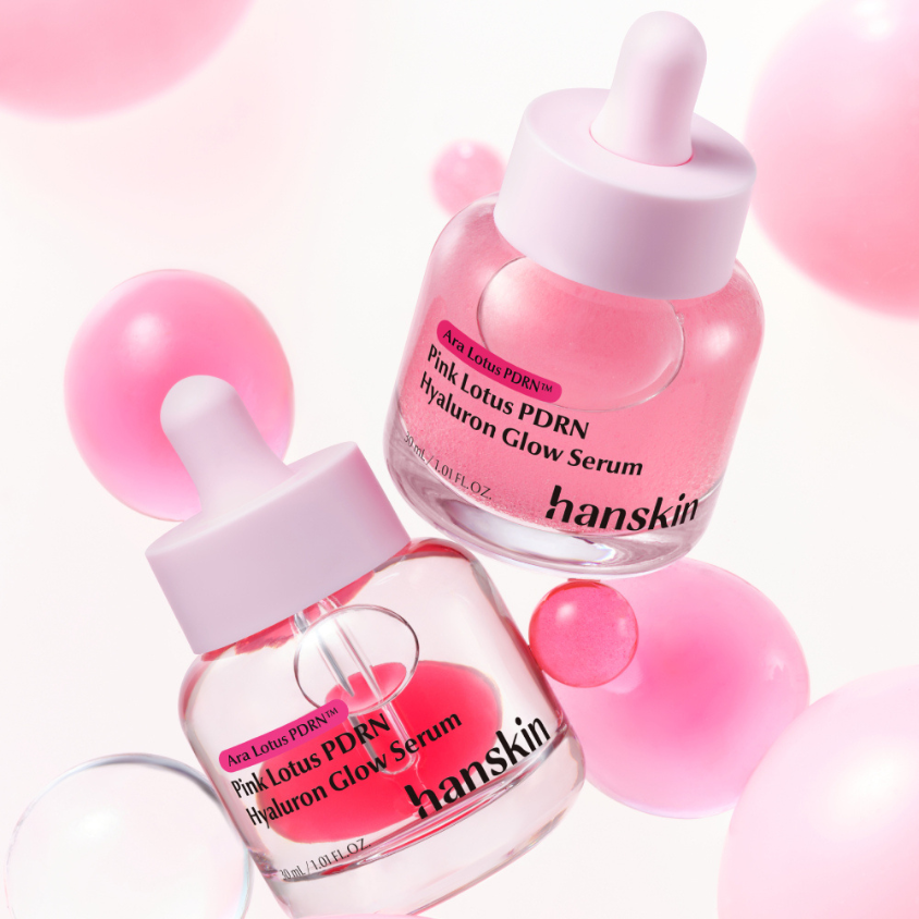 Hanskin Pink Lotus PDRN Hyaluron Glow Serum | Radiant Skin