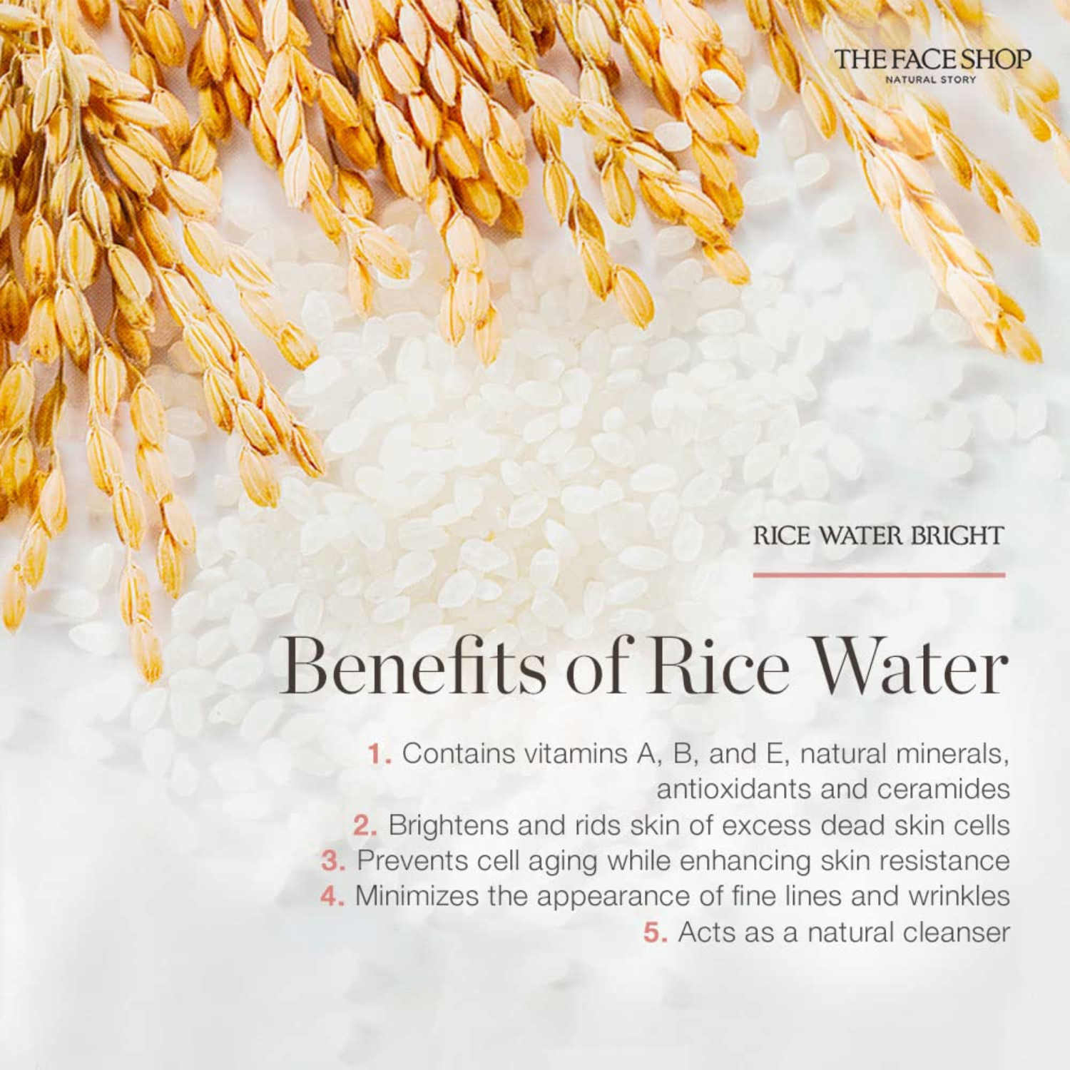 The Face Shop Rice Water Bright Lip and Eye Remover 120ml | OoshTush | K-beauty | Free Shipping Over $50 USD