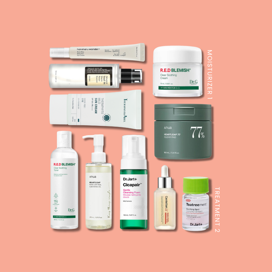 K-Beauty 10-Step Nourishing Skincare Routine (Sensitive/Acne-prone) | OoshTush | K-beauty | Korean Skincare