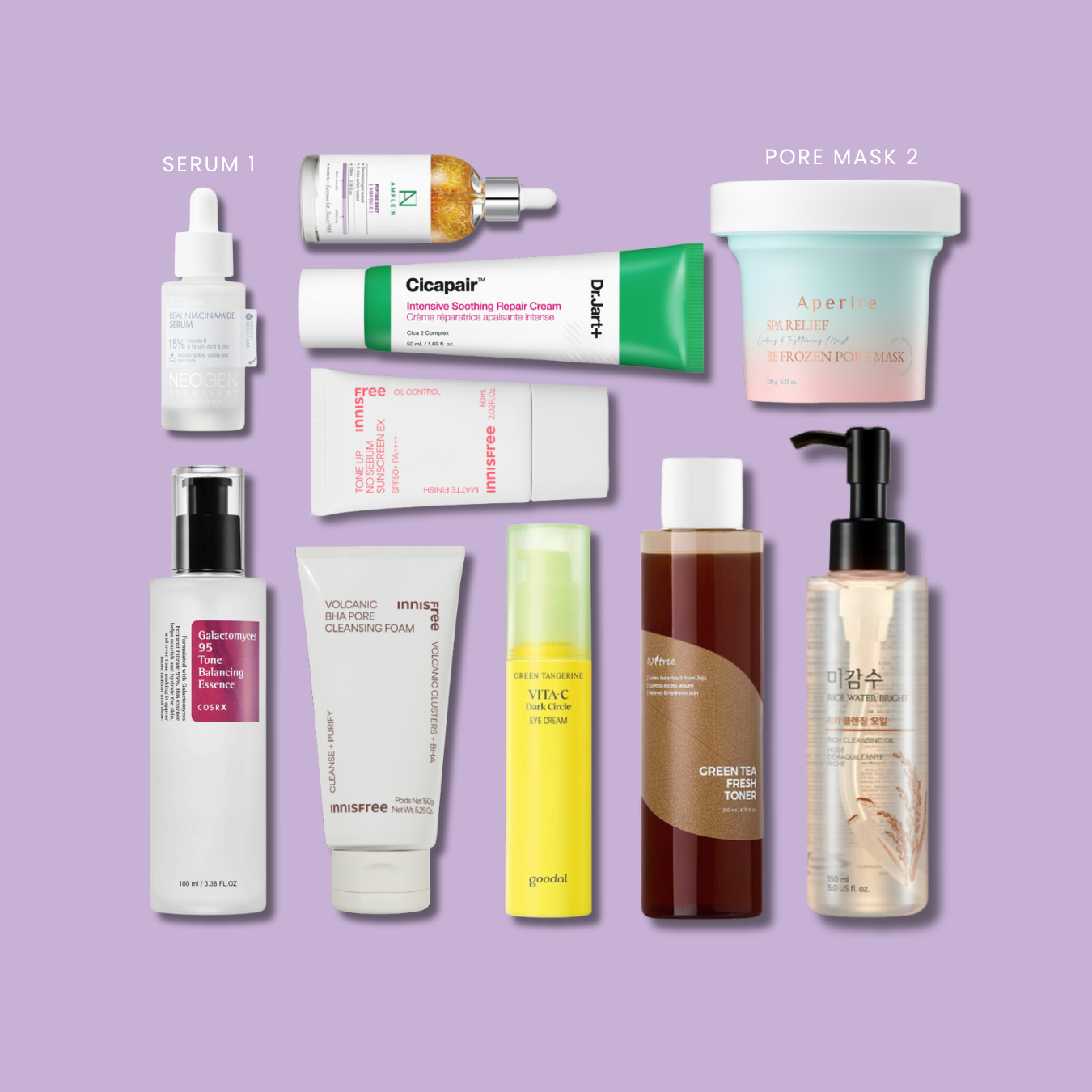 10-Step Ultimate Radiance Skincare Routine Normal/Dry & Oil/Combination Skin | OoshTush | K-beauty