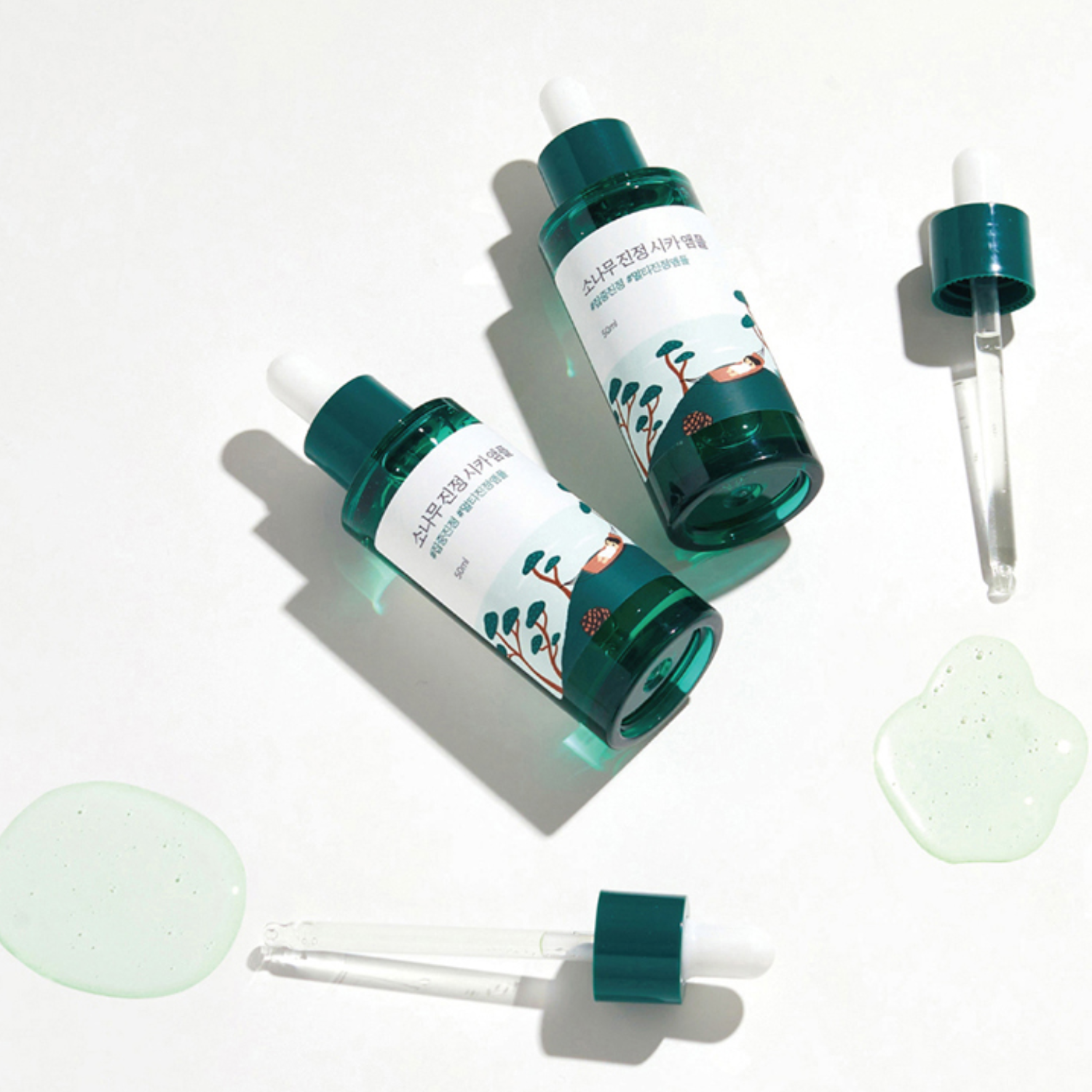 Round Lab Pine Calming Cica Ampoule | OoshTush | Korean Skincare | K-Beauty