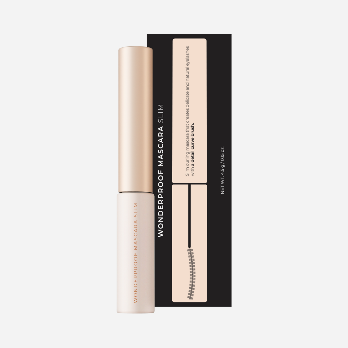 BOM Wonderproof Mascara Slim #01 Hyper Black 4.5g | OoshTush | K-Beauty | Korean Skincare