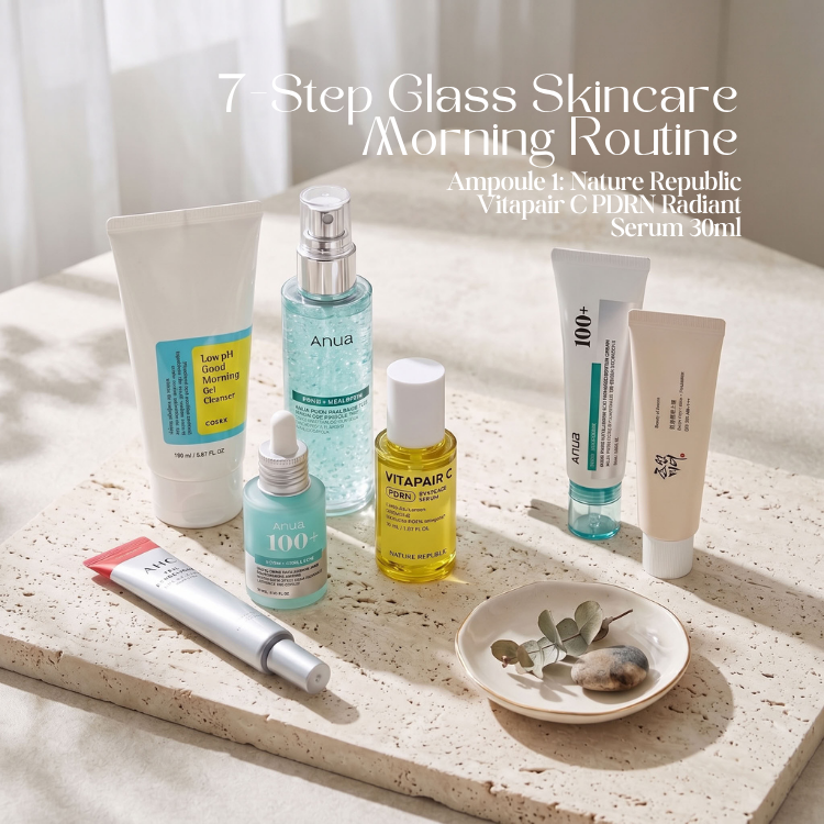 7-Step Glass Skincare Routine Morning & Night