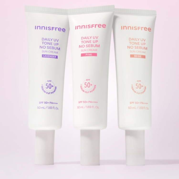Innisfree Tone Up No Sebum Sunscreen SPF50+ PA++++ 60ml | OoshTush | K-beauty | Global Free Shipping Available