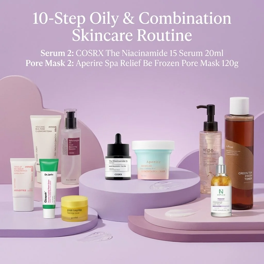 10-Step Ultimate Radiance Skincare Routine Normal/Dry & Oil/Combination Skin | OoshTush | K-beauty