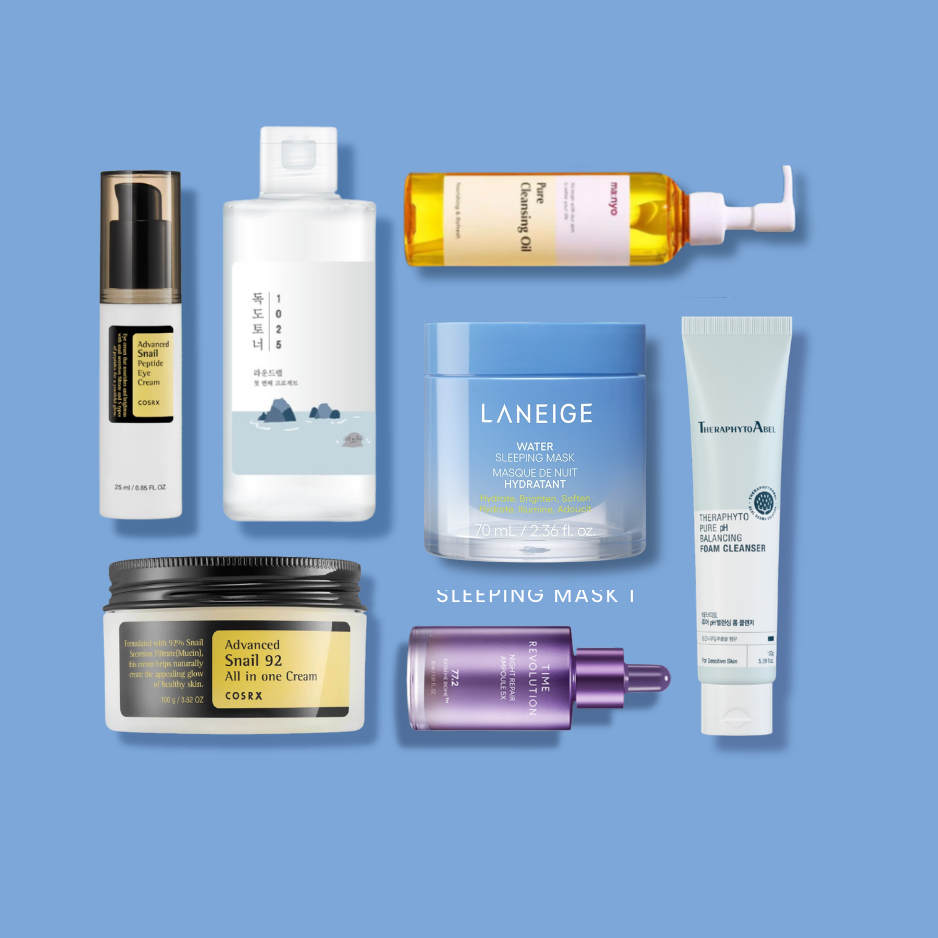 7-Step Glass Skin Routine (Morning & Night) | OoshTush | K-beauty | Free Shipping Over $50 USD