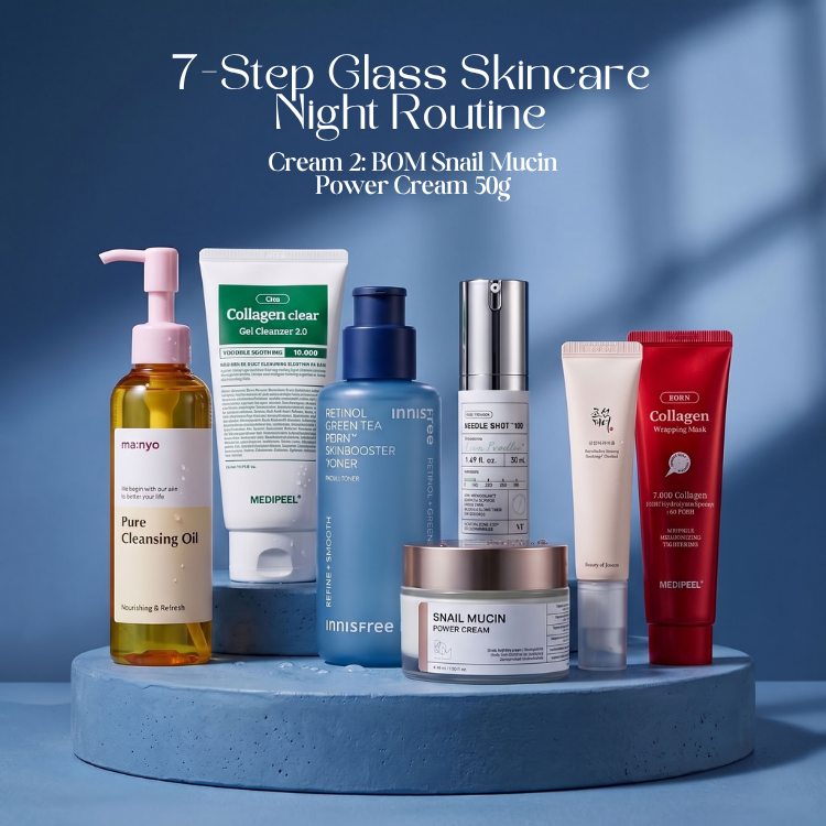 7-Step Glass Skincare Routine Morning & Night