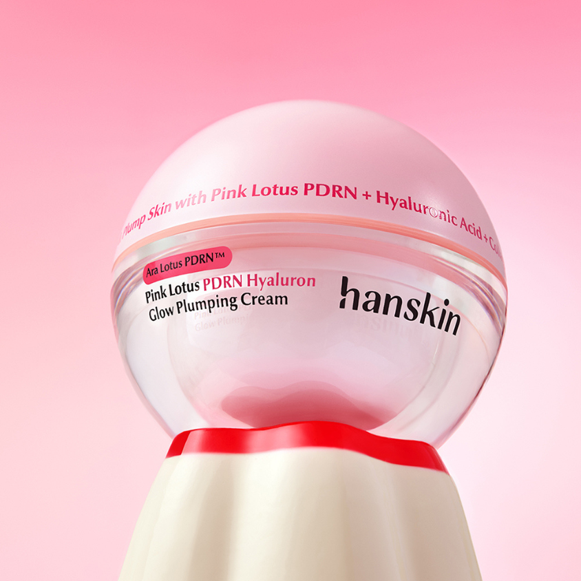 Hanskin Pink Lotus PDRN Cream: Hydrate & Plump Skin