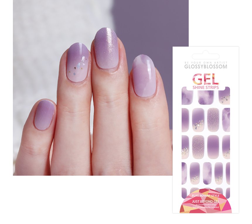 Glossyblossom Nail Gel Strips Across the Milky Way | OoshTush | K-beauty | Free Shipping Over $40 USD
