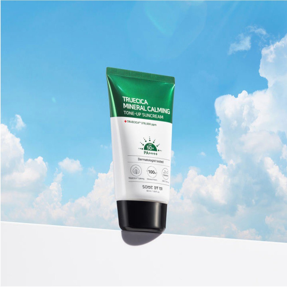 Some By Mi Truecica Mineral Calming Tone-Up Suncream SPF 50+ PA++++ 50ml | OoshTush | K-beauty | Free Shipping Over $40 USD