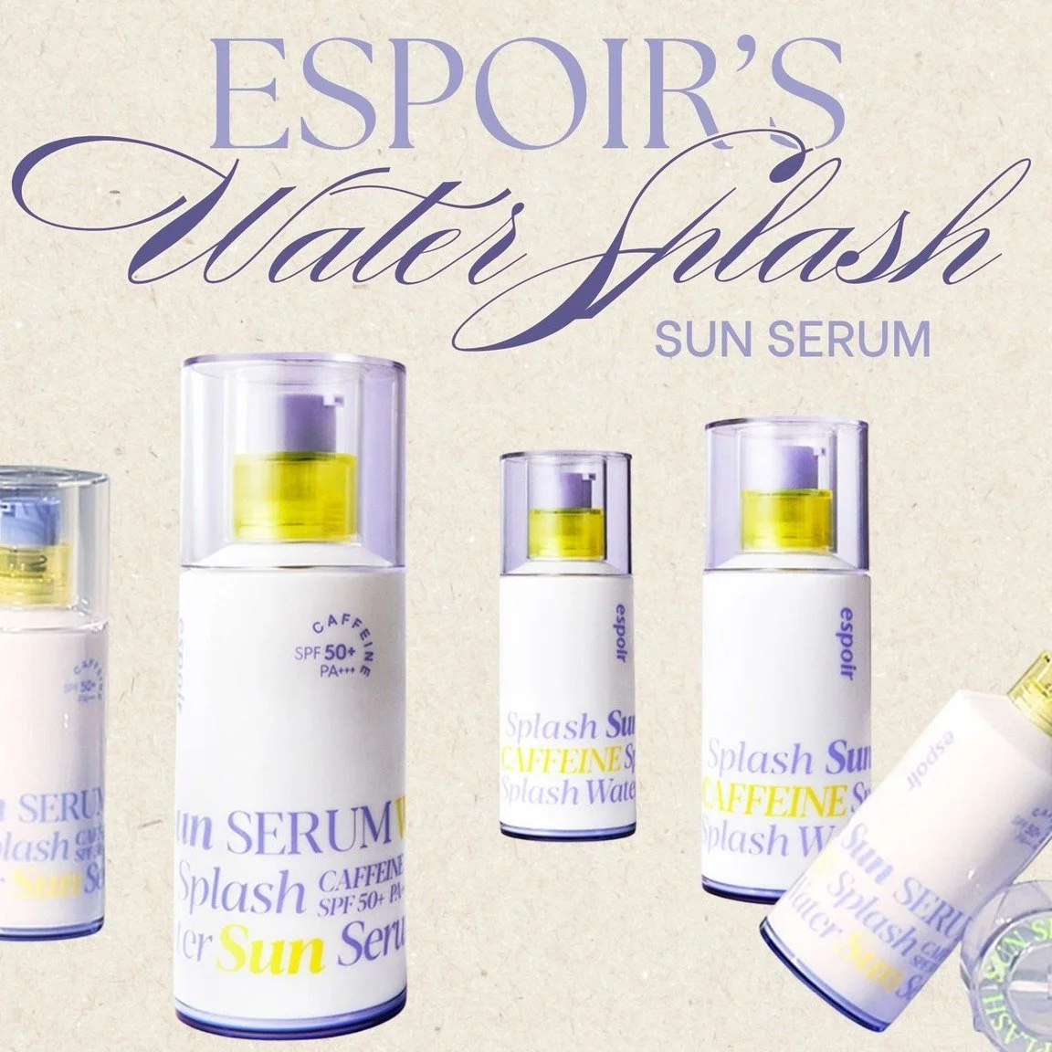 ✨ The SPF That Feels Like Skincare ✨ Meet Espoir’s Water Splash Sun Serum—where sun care meets self-care. ☁️💧 Lightweight, hydrating, and infused with skin-loving ingredients, this SPF50+ serum glides on like a dream and leaves zero whit