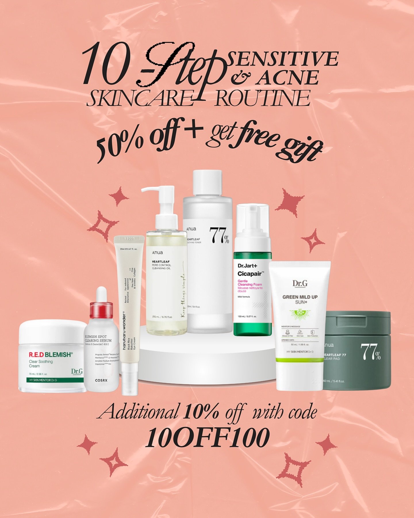 Your gentle glow routine starts here 💚
This 10-Step Korean Skincare Routine nurtures sensitive, acne-prone skin while supporting a clearer, healthier complexion.

Up to 50% OFF + FREE GIFTS ✨🎁
Because your skin deserves thoughtful care.

#KoreanSki