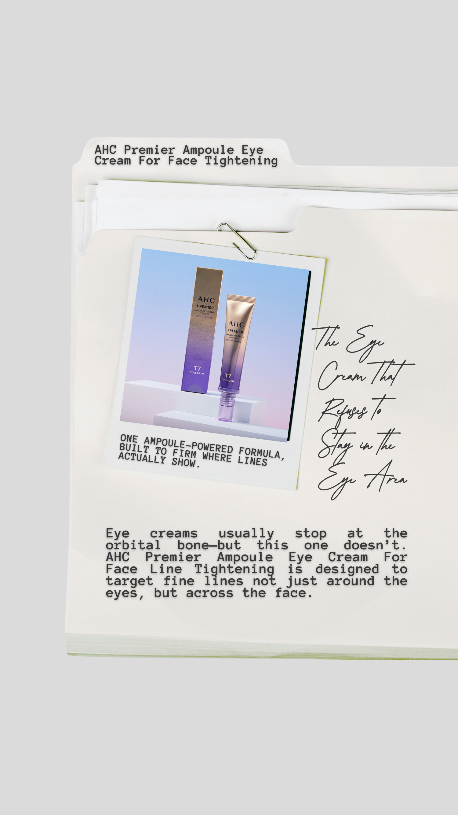 The Eye Cream That Refuses to Stay in the Eye Area