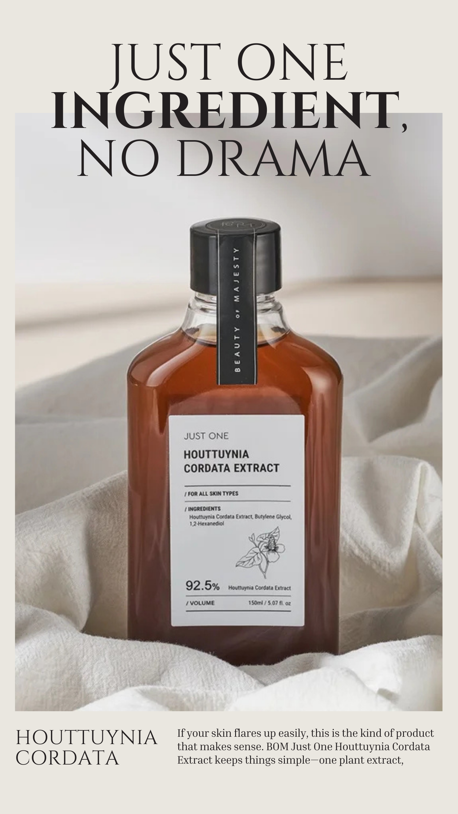 Just One Ingredient, No Drama