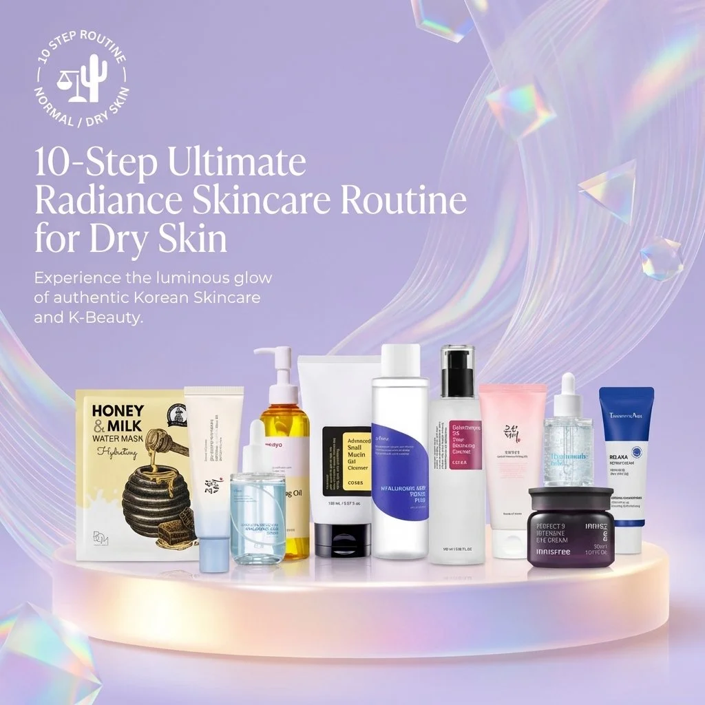 Your ultimate glow-up starts with deep hydration. ✨

The 10-Step Ultimate Radiance Skincare Routine for Dry Skin is designed to replenish moisture, restore softness, and bring back your skin&rsquo;s natural glow. With rich, nourishing layers that soo