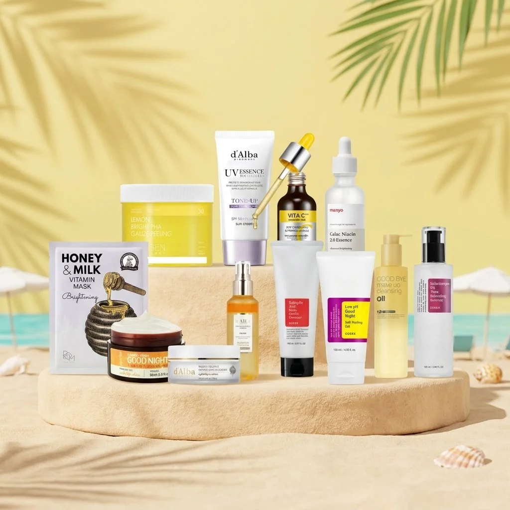 Reveal clearer, brighter skin with every step. ✨

Our Dark Spots and Pigmentation Routine is expertly curated to target blemishes, post-acne marks, sun spots, and uneven tone&mdash;helping your skin look smoother, more even, and naturally radiant. Po