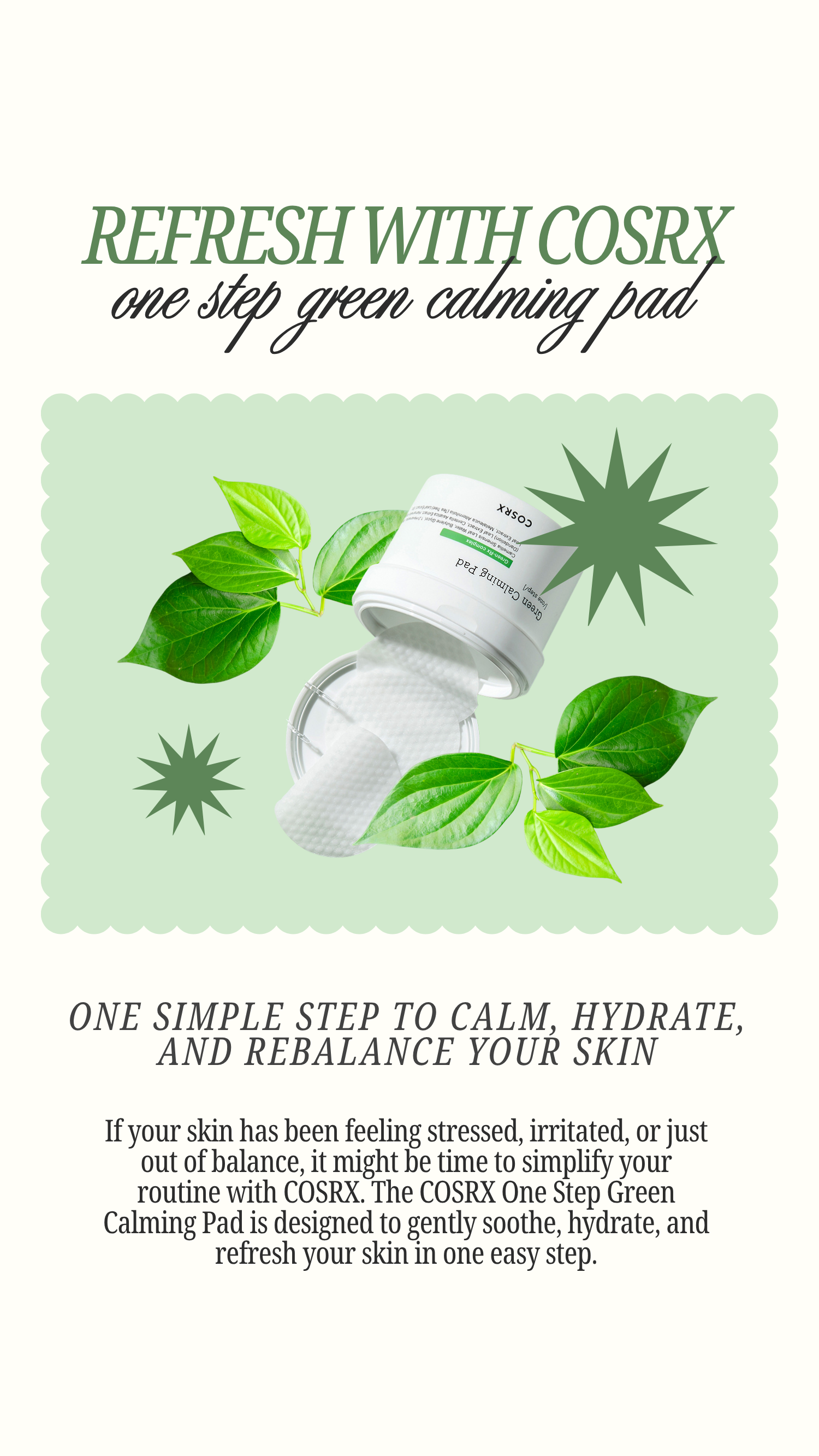 Calm Skin, One Swipe Away