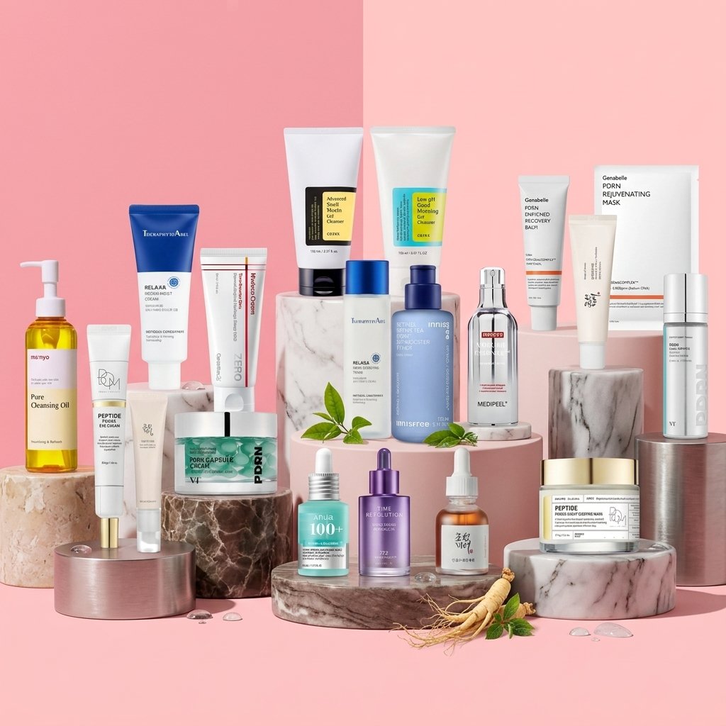 Our 8-Step Age Control Korean Skincare Routine Morning &amp; Night just got a major upgrade. ✨

Now featuring advanced PDRN-powered skincare from leading K-beauty brands like Innisfree, VT Cosmetics, Anua, and Genabelle, this updated routine is desig
