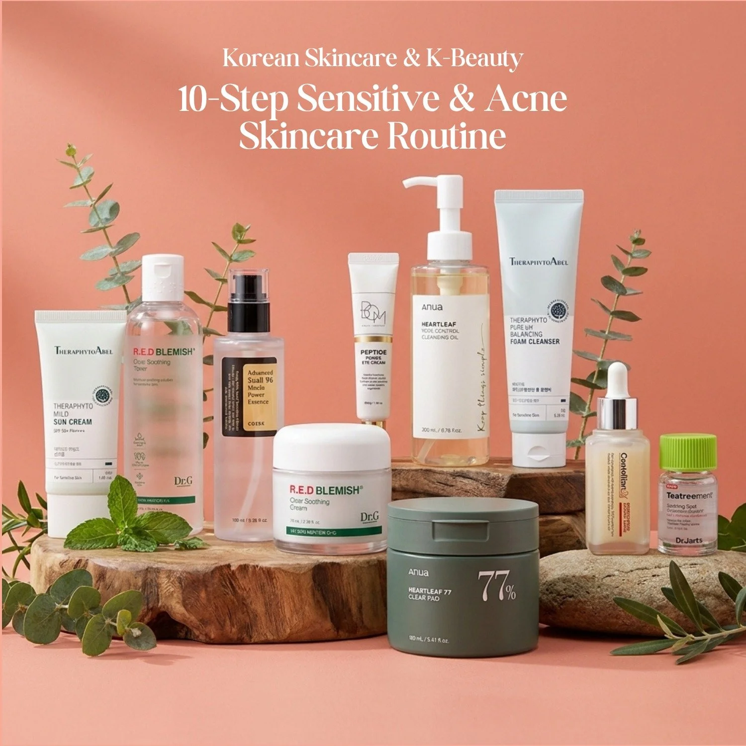 Your favorite acne-care routine just got an upgrade. ✨

Our newly updated 10-Step Sensitive &amp; Acne Skincare Routine now includes the BOM Peptide Power Eye Cream 30g, bringing targeted hydration and firming care to the delicate eye area while the 