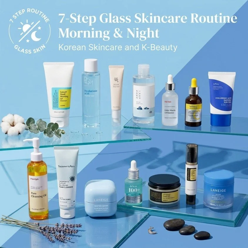 Your glass skin routine just got smarter. ✨💧

Our newly updated 7-Step Glass Skincare Morning Routine now features a customizable treatment step tailored to your skin goals. Choose the renewed ma:nyo Galactomy Niacin 3.0 Essence for lightweight brig