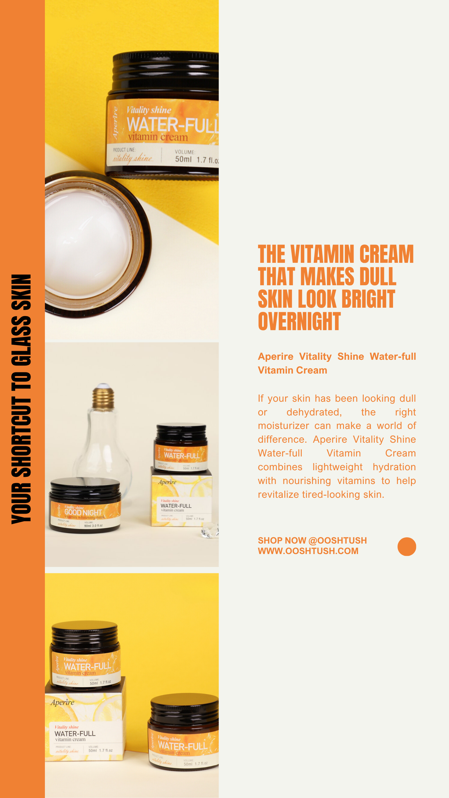 The aperire Vitamin Cream That Makes Dull, Tired Skin Look Bright, Plump, and Glass-Like Overnight