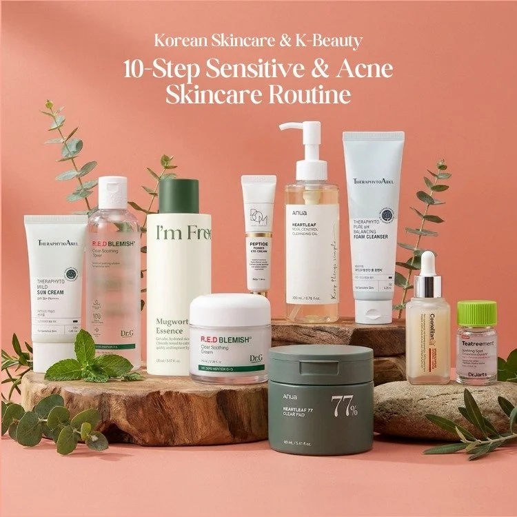 Clearer, calmer skin starts with a routine that puts your skin barrier first. 🌿✨

Our 10-Step Sensitive &amp; Acne Skincare Routine is thoughtfully curated to gently cleanse, soothe irritation, and help manage breakouts without compromising your ski