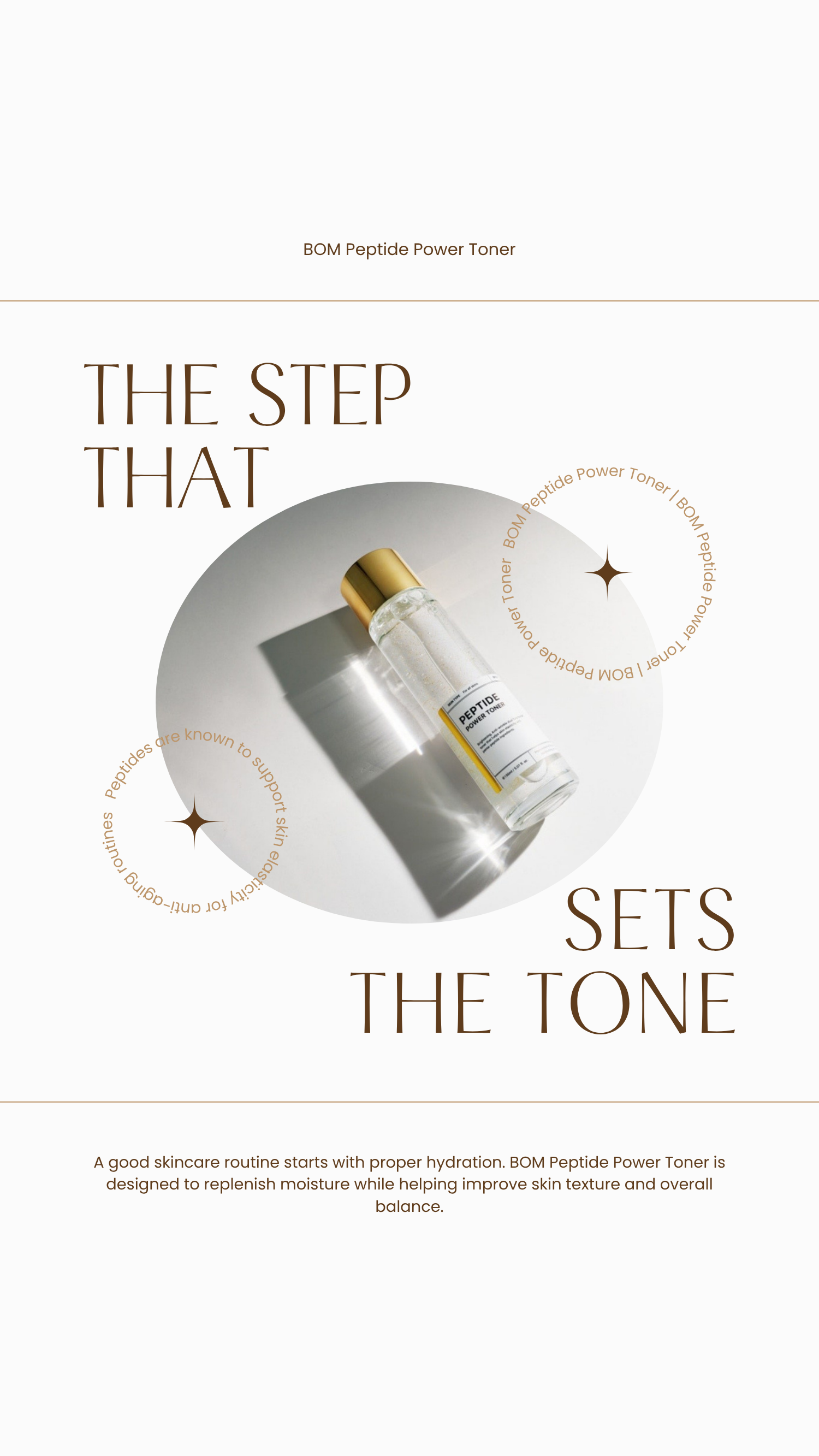 The Step That Sets the Tone: BOM Peptide Power Toner