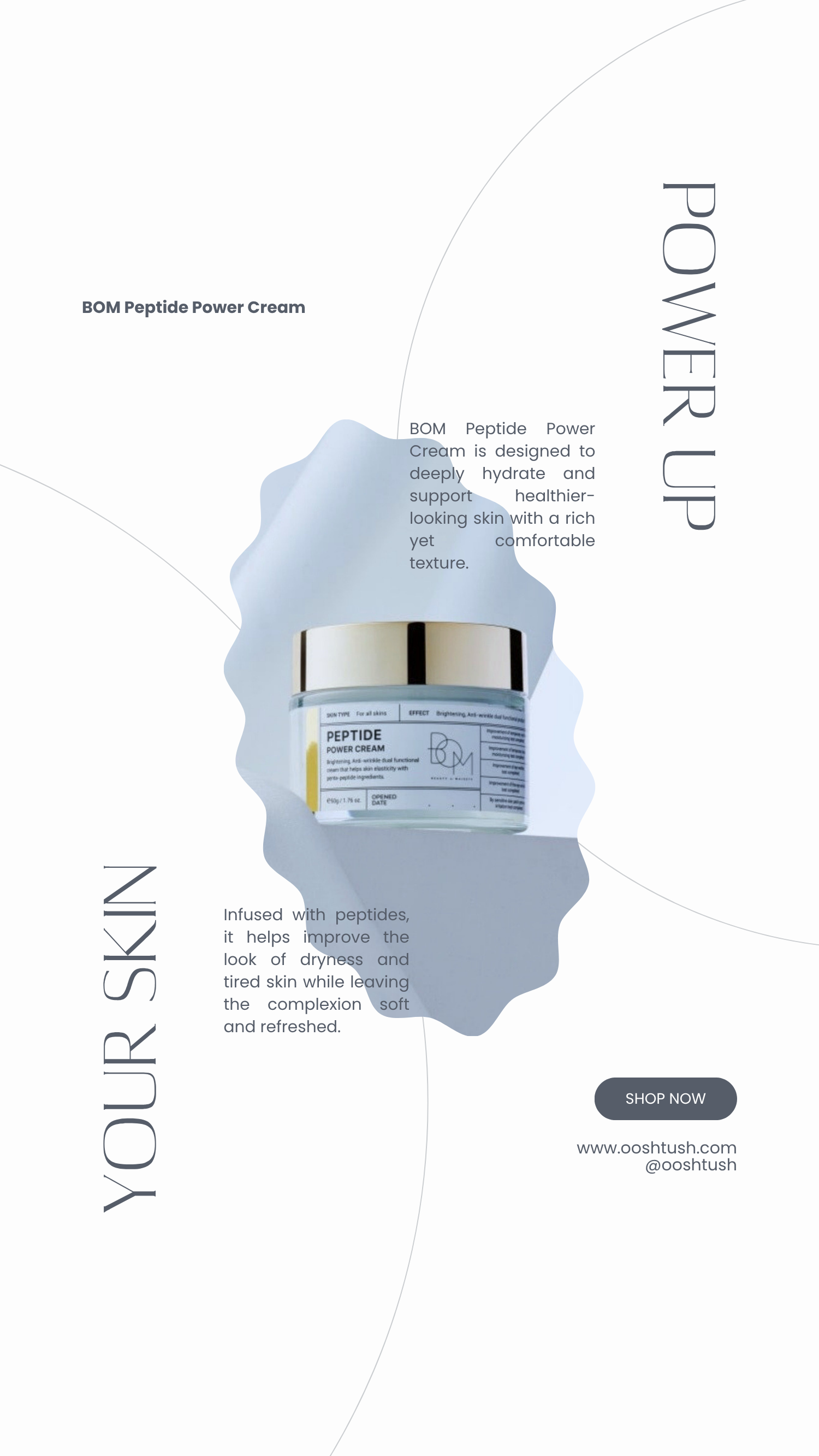 Power Up Your Skin: BOM Peptide Power Cream 50g