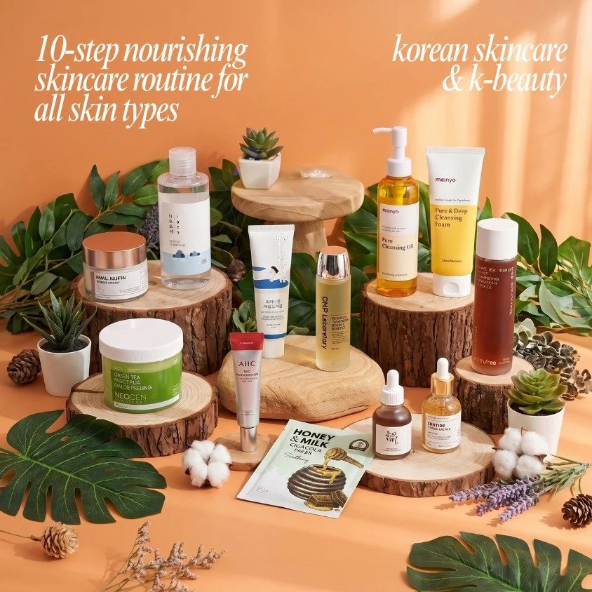 ✨ Your nourishing skincare ritual just got an upgrade!

Our newly updated 10-Step Nourishing Skincare Routine for All Skin brings together carefully curated K-beauty favorites to deeply hydrate, replenish, and support your skin barrier while helping 