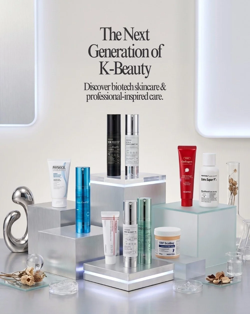 PDRN is only the beginning. 👀🧬

The next K-Beauty trend isn't just about having more steps in your routine. It's about smarter formulations, advanced technologies, targeted treatments, and professional-inspired skincare.

We've curated Clinic-Core 
