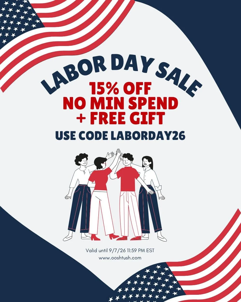 ✨ LABOR DAY SALE IS ON! ✨
Get 15% OFF with NO MINIMUM SPEND + FREE GIFTS! 🎁💖

Use code: LABORDAY26

Stock up on your K-beauty favorites and treat yourself! 🛍️
⏰ Ends September 7 at 11:59 PM EST &mdash; don&rsquo;t miss it!

#LaborDaySale #KoreanSk