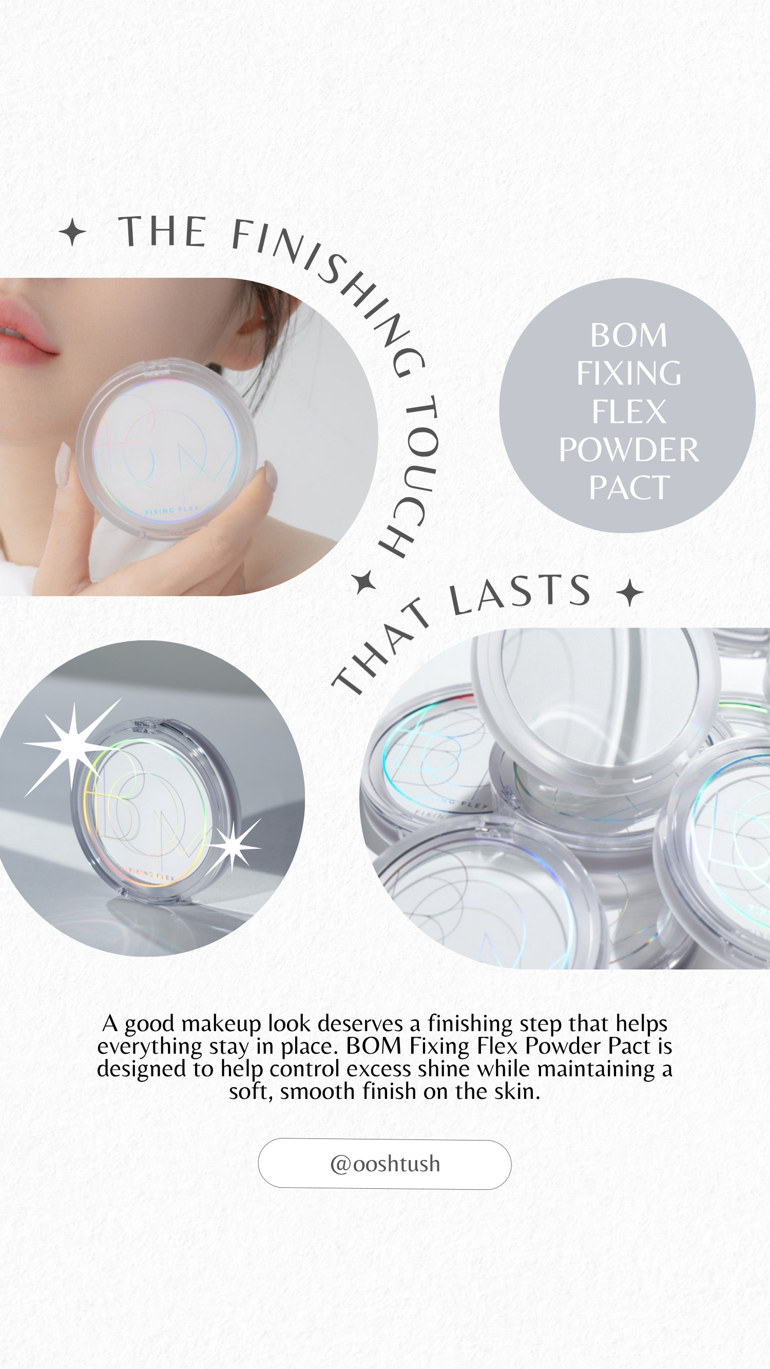 The Finishing Touch That Lasts: BOM Fixing Flex Powder Pact 7.5g