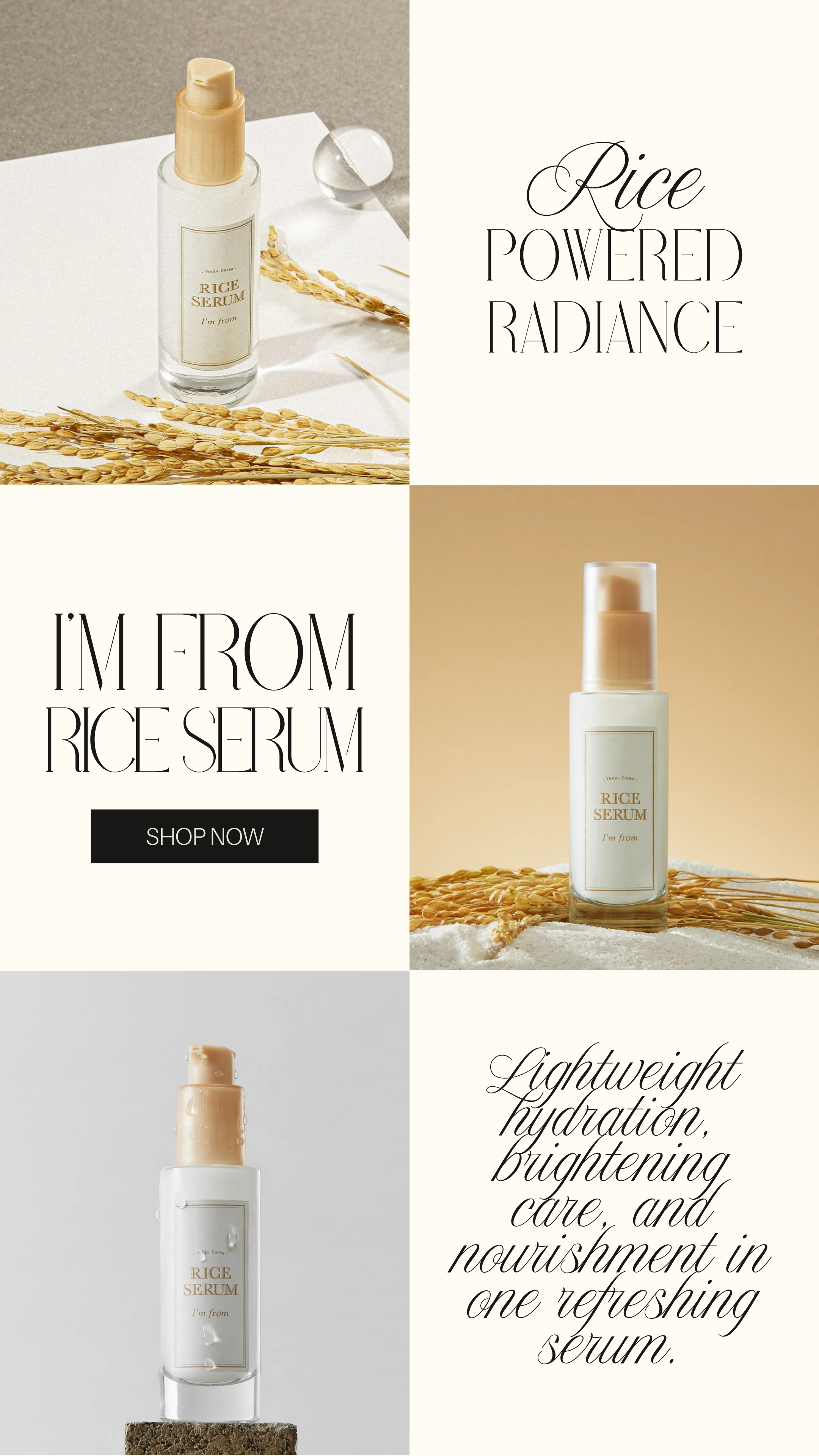 Rice-Powered Daily Radiance: I'm From Rice Serum