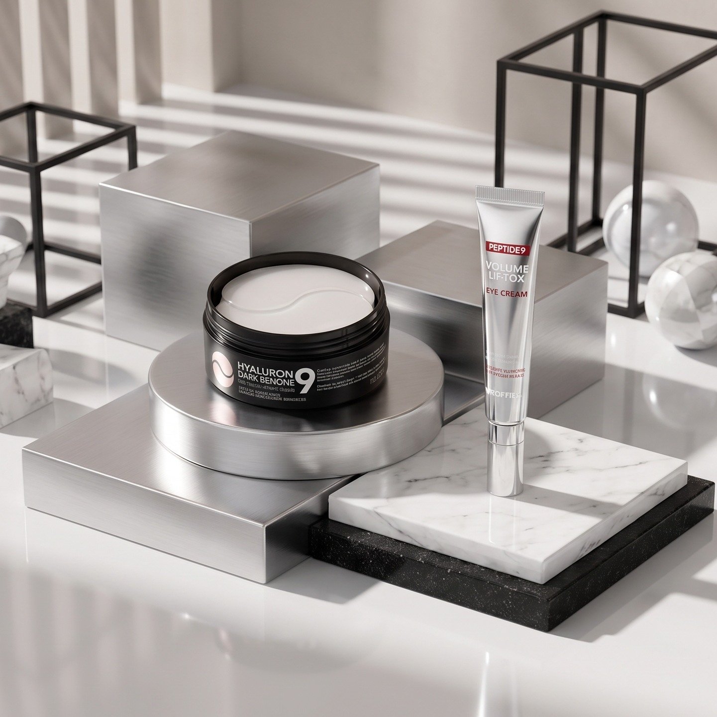 👀✨ Peptide-powered eye care!
Pair the MEDIPEEL Hyaluron Dark Benone Peptide 9 Ampoule Eye Patch with the Peptide 9 Volume Lif-Tox Eye Cream for a hydrating, firming-focused eye care routine. 💙

#MEDIPEEL #EyeCare #PeptideSkincare #KoreanSkincare #E