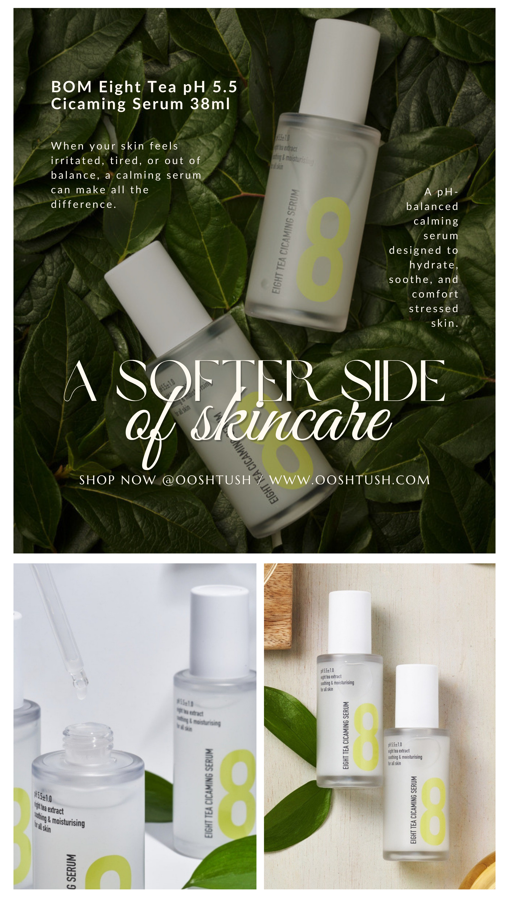The Calm Step Your Skin Will Crave: BOM Eight Tea pH 5.5 Cicaming Serum