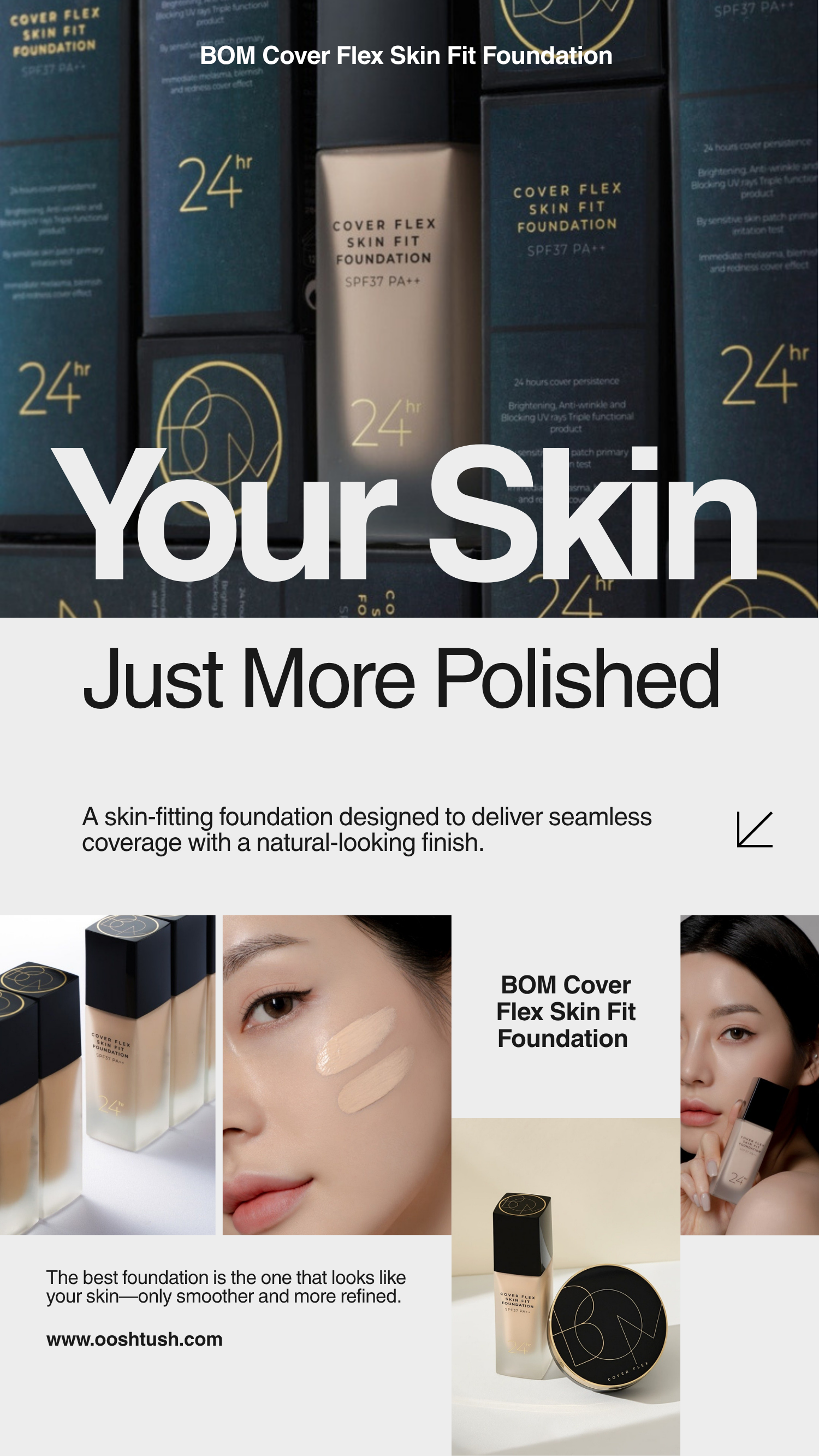 Your Skin, Just More Polished: BOM Cover Flex Skin Fit Foundation