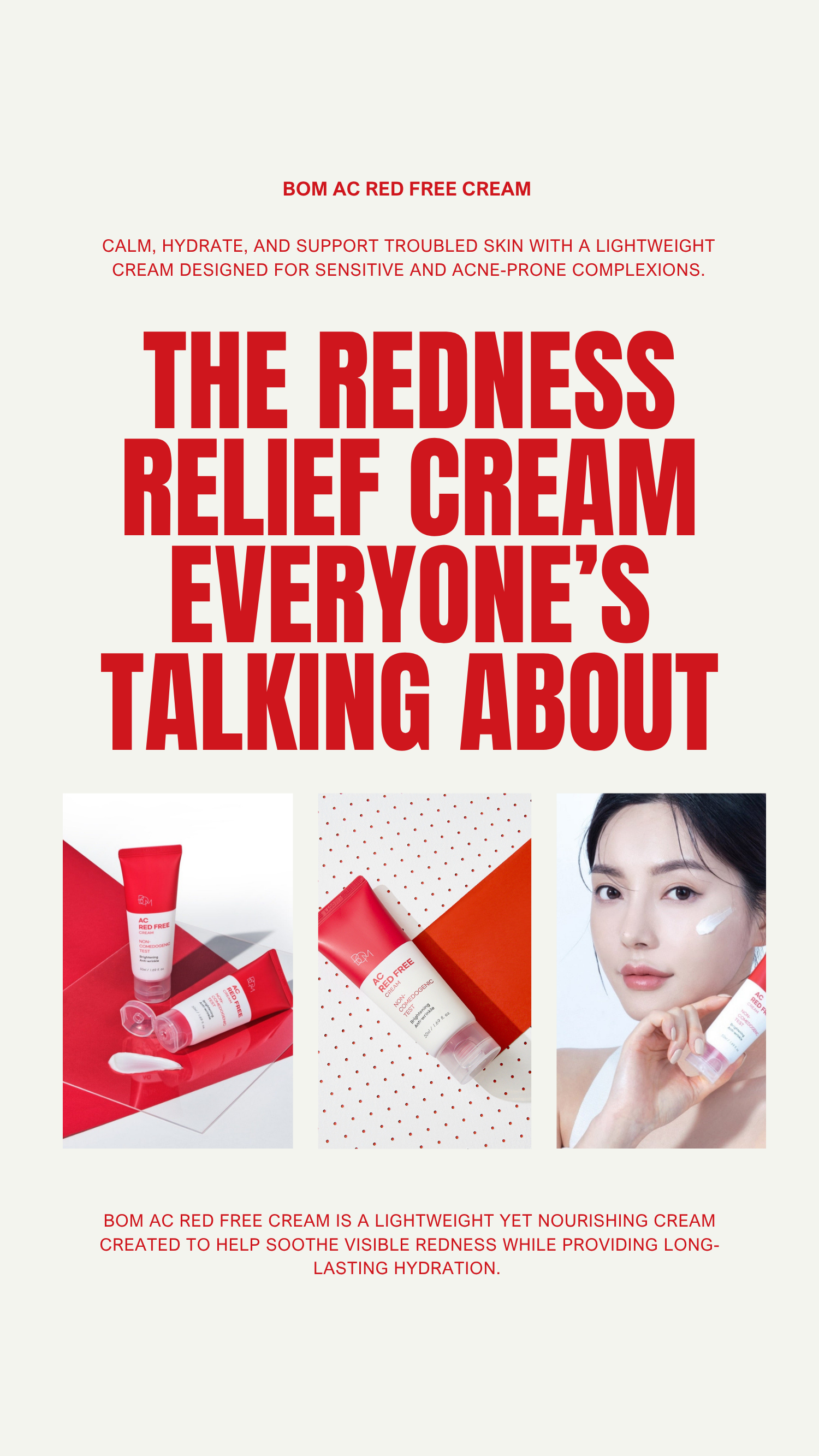 The Redness Relief Cream Everyone’s Talking About: BOM Ac Red Free Cream