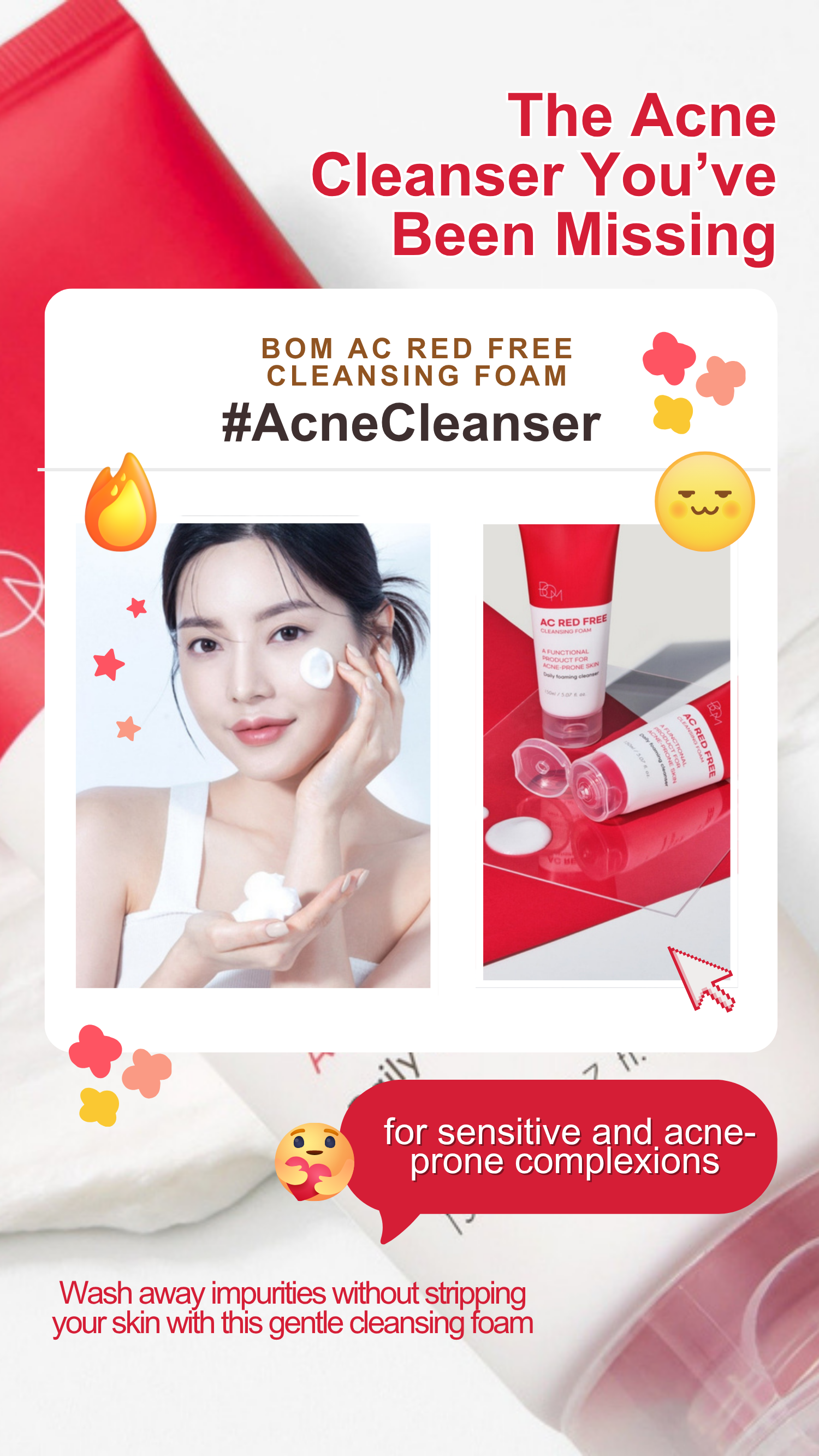The Acne Cleanser You’ve Been Missing: BOM Ac Red Free Cleansing Foam
