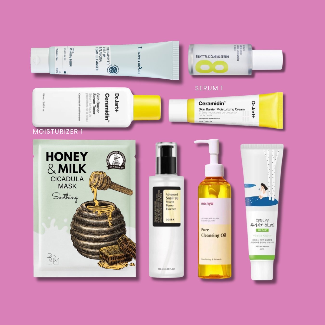 Barrier Repair Skincare Bundle (Cicapair & Ceramidin 8 Products)