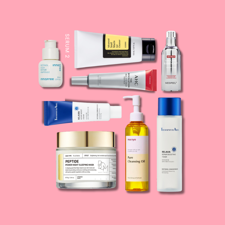 8-Step Age Control Skincare Routine Morning & Night